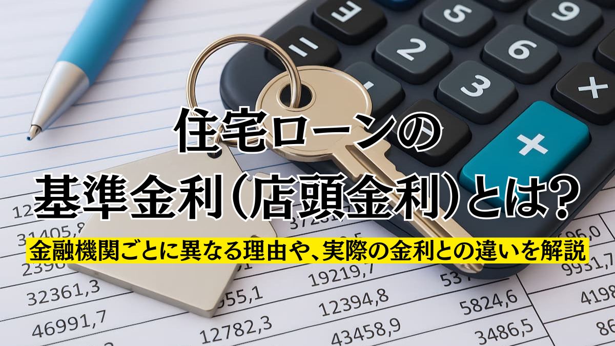 住宅ローンの基準金利（店頭金利）とは？金融機関ごとに異なる理由や、実際の金利との違いを解説 | 不動産売却バイブル【イエウリ公式】