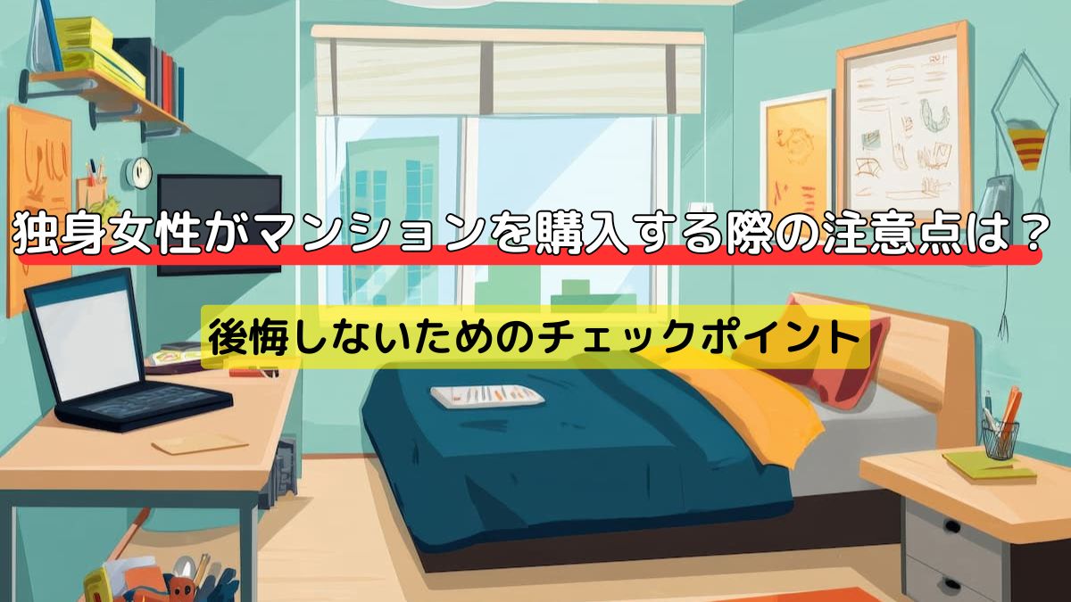 独身女性がマンションを購入する際の注意点は？後悔しないための 