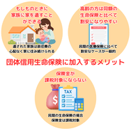 団体信用生命保険に加入するメリット