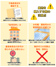 農地を購入する際の注意点