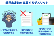 筆界未定地を売買するデメリット