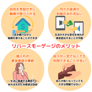 リバースモーゲージのメリット