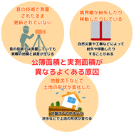 公募面積と実測面積に違いが生じる原因