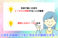 土地を評価額より安く売る方が節税できる？