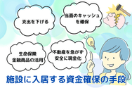 施設に入居する資金確保の手段