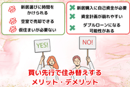 買い先行で住み替えするメリット・デメリット