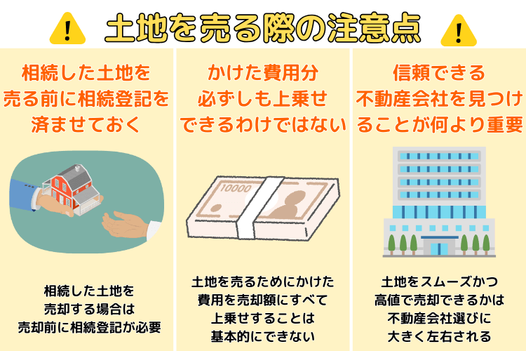 土地を売る際の注意点