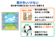 窓が多い少ない