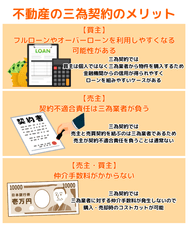 不動産の三為契約のメリット