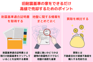 旧耐震基準の家をできるだけ高値で売却するためのポイント