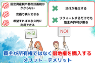 買主が所有権ではなく借地権を購入するメリット・デメリット