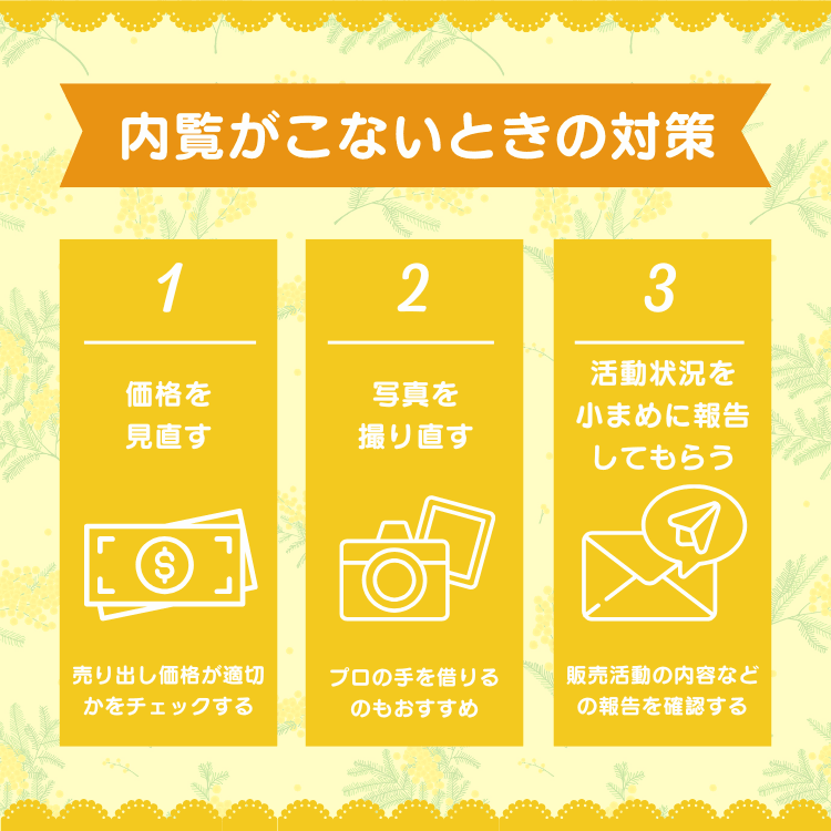 内覧がこないときの対策