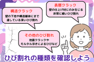 ひび割れの種類を確認しよう