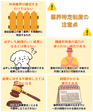 筆界特定制度の注意点