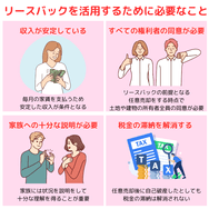 リースバックを活用するために必要なこと