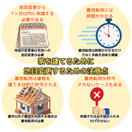 家を建てるために地目変更するための注意点