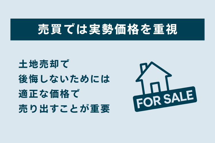 売買では実勢価格を重視