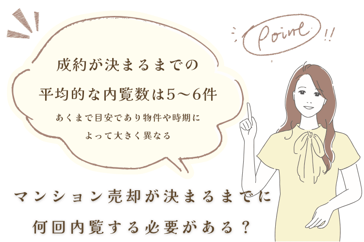 マンション売却が決まるまでに何回内覧する必要がある?