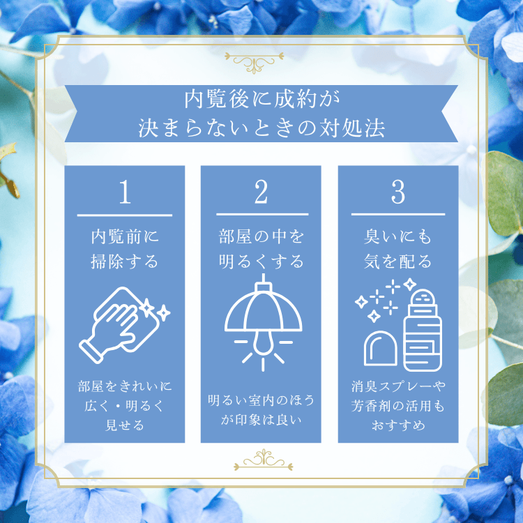 内覧後に成約が決まらないときの対処法