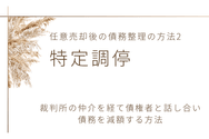 任意売却後の債務整理の方法2:特定調停