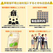 所有者不明土地を購入するときの注意点