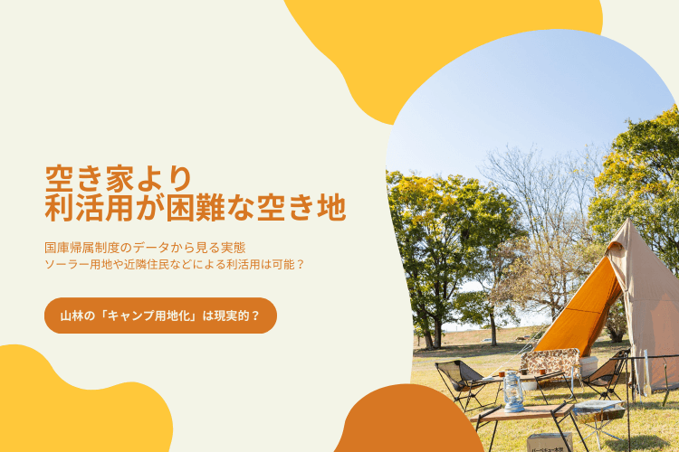 空き家よりも利活用が困難な空き地