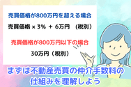 まずは不動産売買の仲介手数料の仕組みを理解しよう