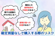 確定測量なしで購入する際のリスク