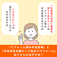 「リフォーム済み中古住宅」と「中古住宅を購入して自分でリフォーム」はどちらがおすすめ?