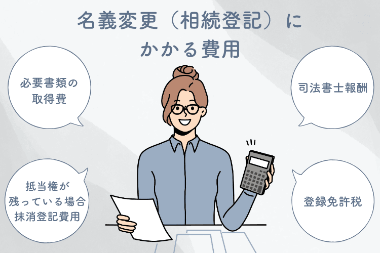 名義変更(相続登記)にかかる費用