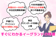 すぐにわかるイーグランドの特徴