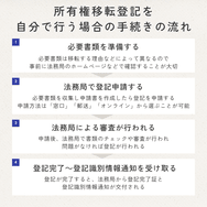 所有権移転登記を自分で行う場合の手続きの流れ
