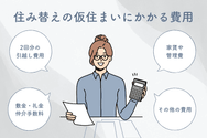 住み替えの仮住まいにかかる費用