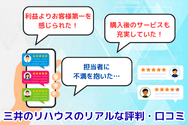 三井のリハウスのリアルな評判・口コミ