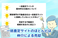 一括査定サイトのほとんどは仲介による売却