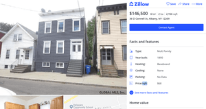 zillowで公開されている物件の情報